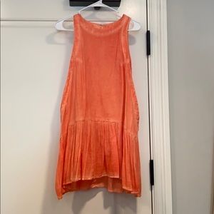 Free People Orange flowy blouse!